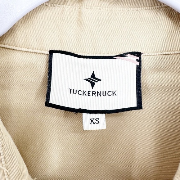 Tuckernuck Steele Shirt Button Down Blouse in Khaki Women’s Size XS Top - Picture 4 of 7